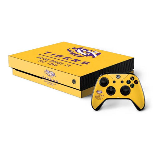 LSU Tigers Baton Rouge Yellow Xbox One Skins